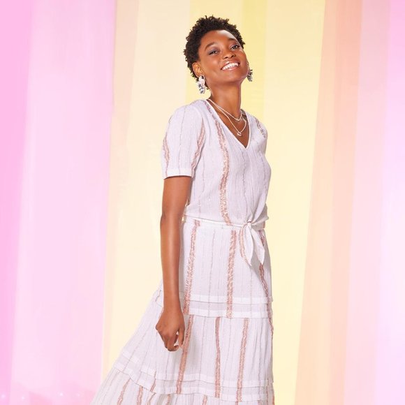 NWT Versona heart of rose gold top Sz L - Picture 1 of 2